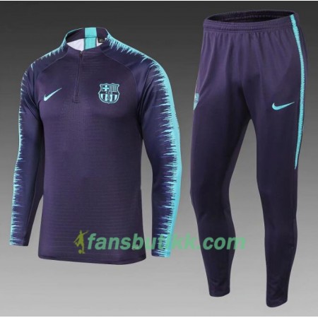 FC Barcelona Trenings Collegegenser Set Blå 2018-2019